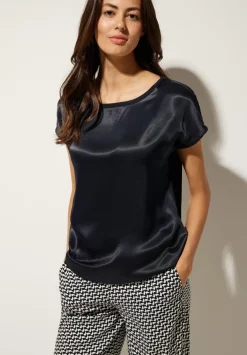 Shiny Materialmix Shirt