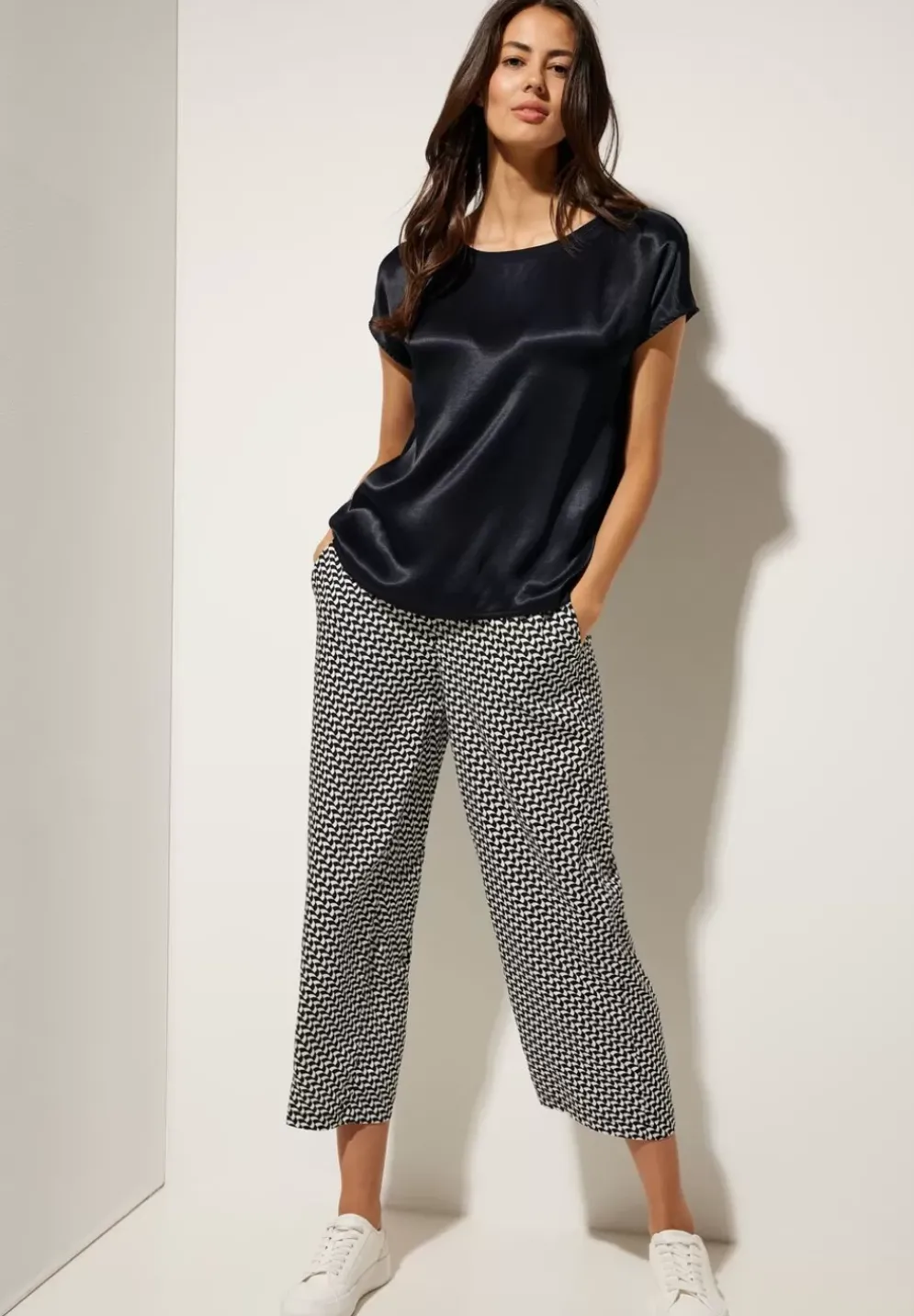 Shiny Materialmix Shirt
