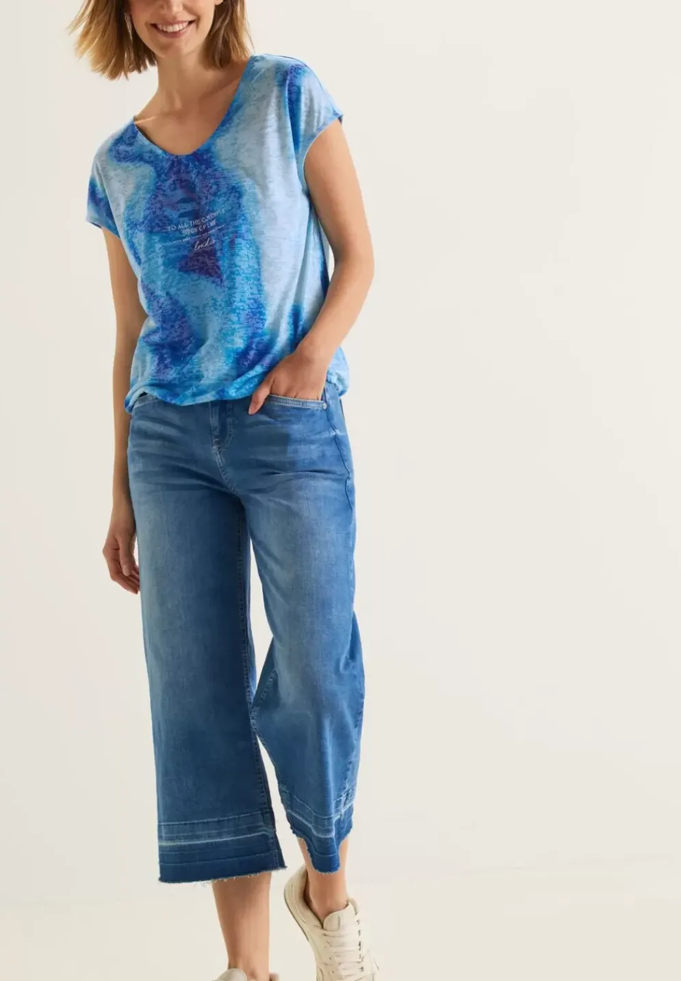 Shirt Im Batiklook