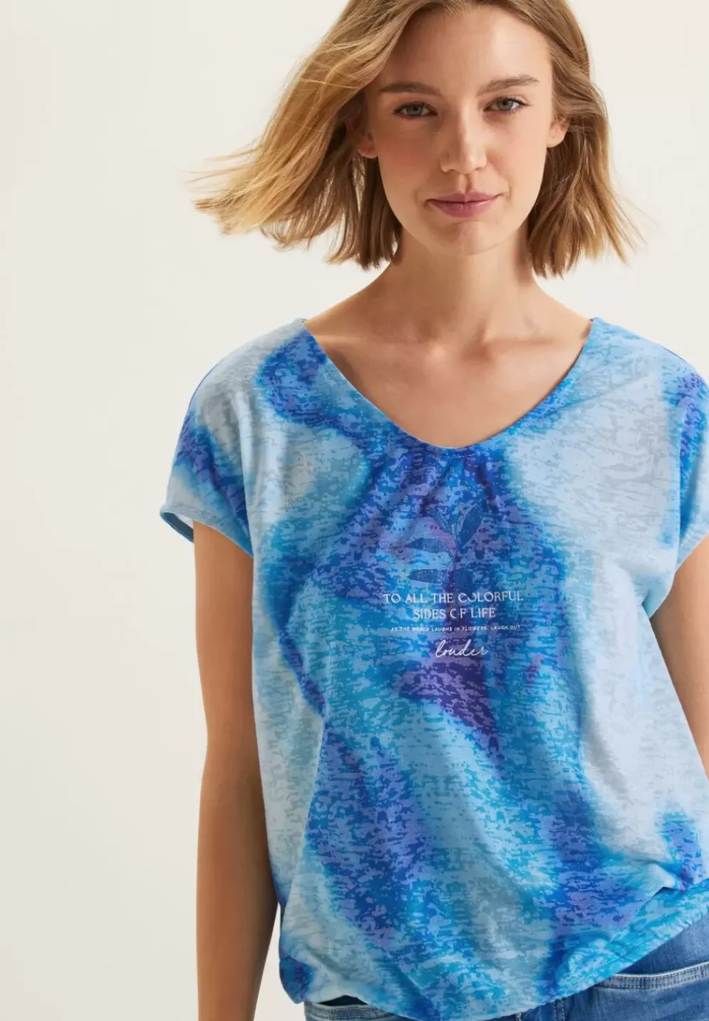 Shirt Im Batiklook
