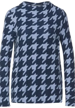 Shirt Im Hahnentritt Print