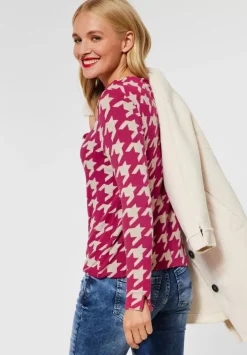 Shirt Im Hahnentritt Print
