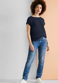 Shirt Im Materialmix