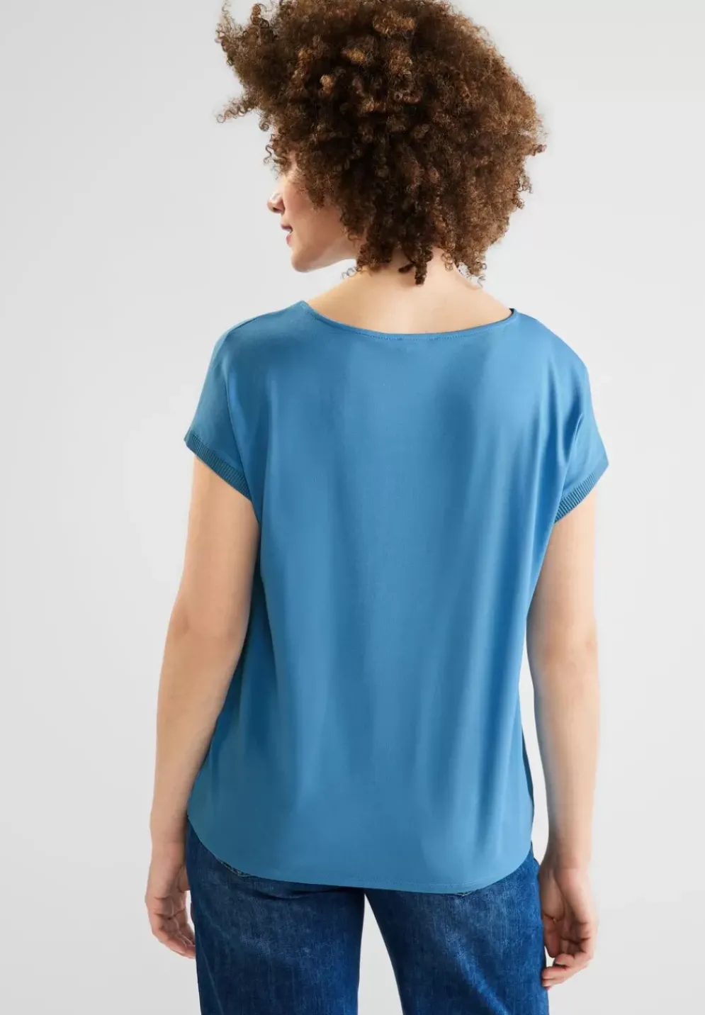 Shirt Im Materialmix