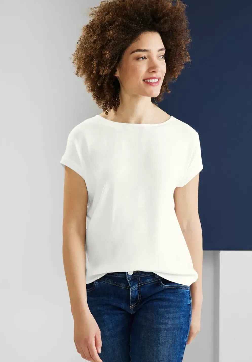 Shirt Im Materialmix