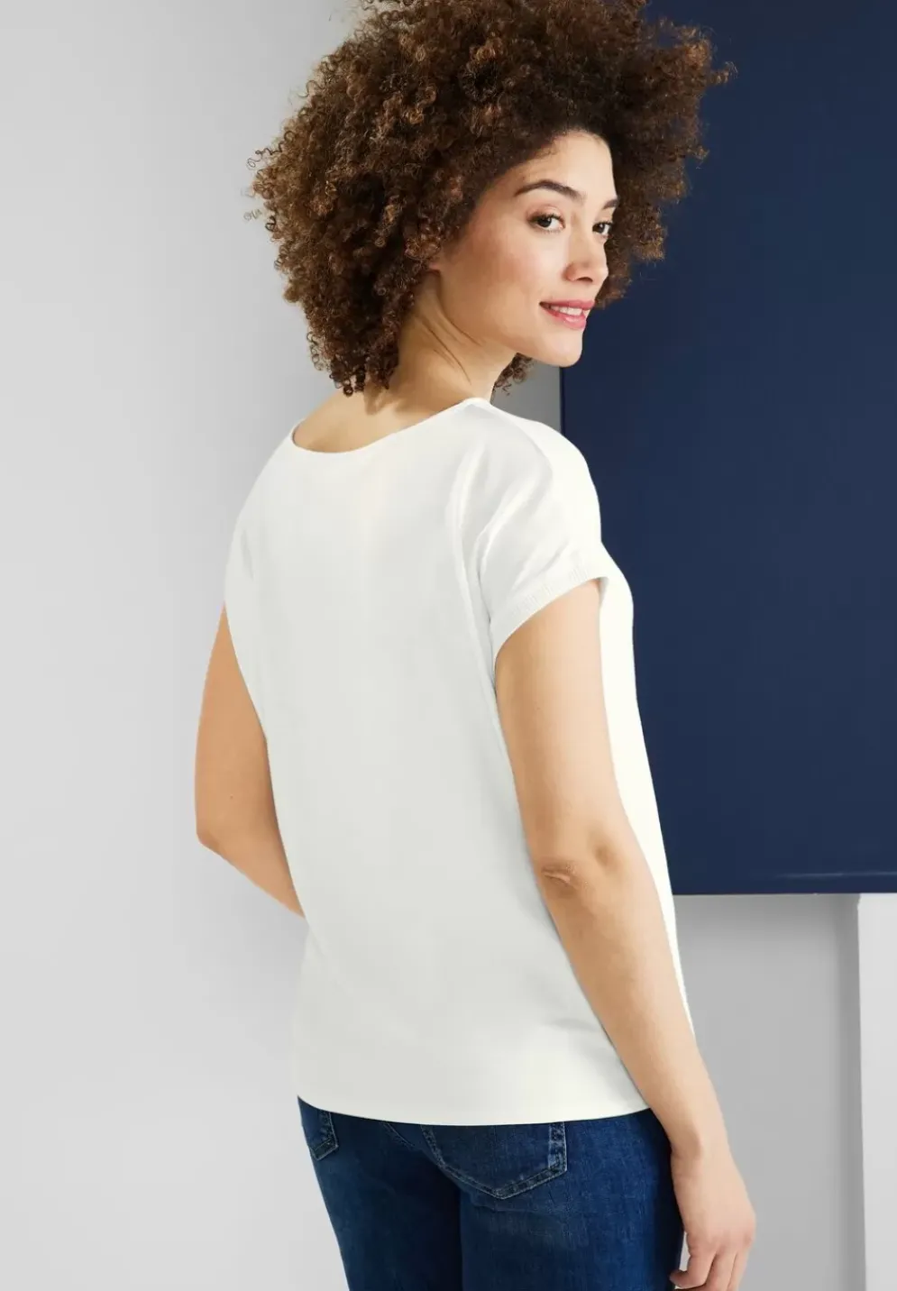 Shirt Im Materialmix