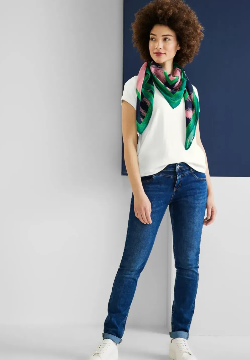 Shirt Im Materialmix