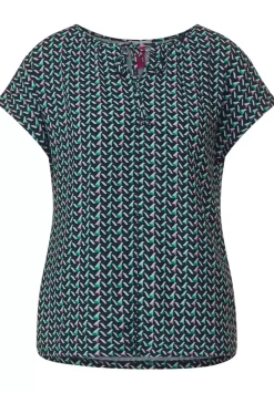 Shirt Im Materialmix