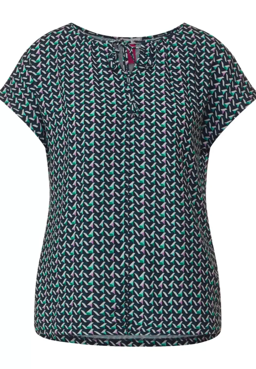 Shirt Im Materialmix