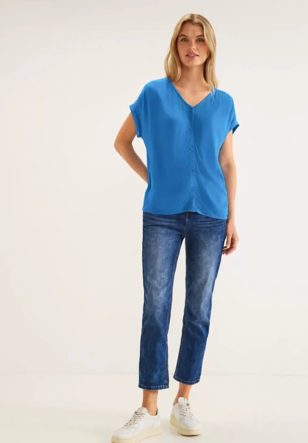 Shirt Im Materialmix