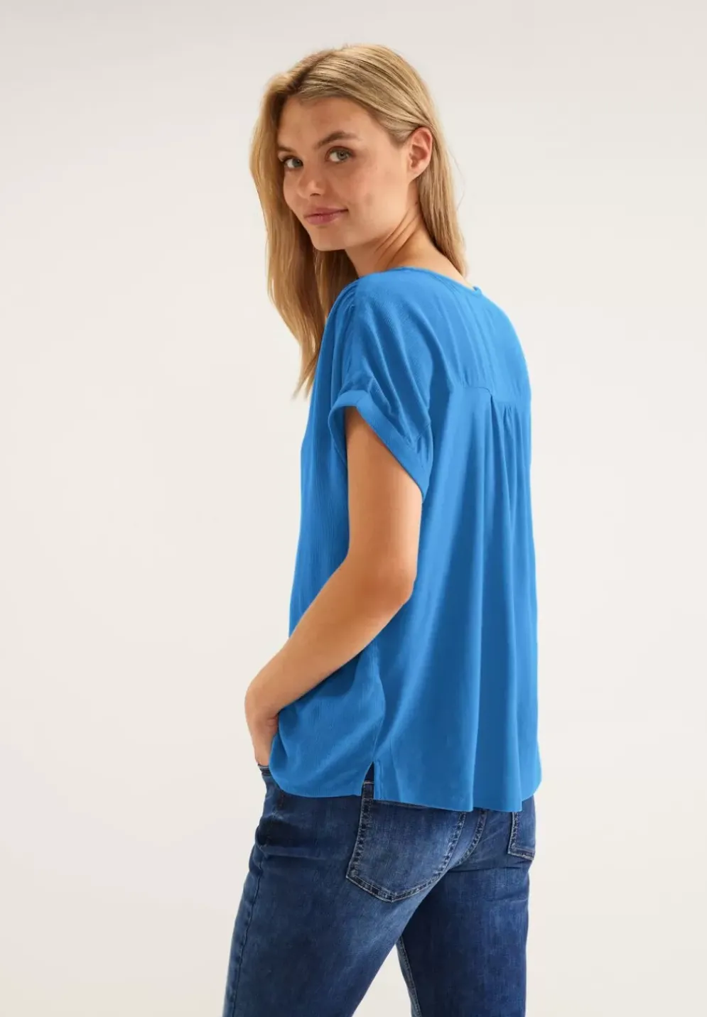 Shirt Im Materialmix
