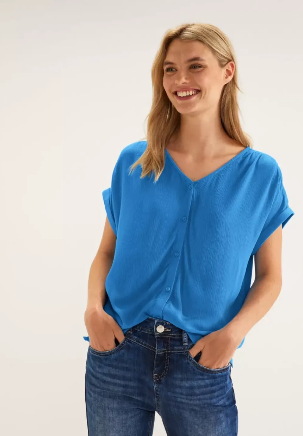 Shirt Im Materialmix