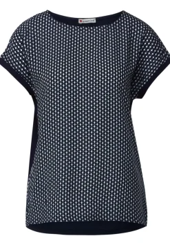 Shirt Im Materialmix