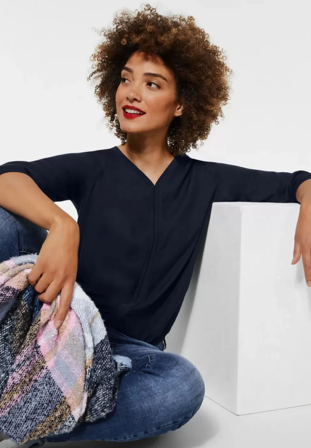 Shirt Im Materialmix