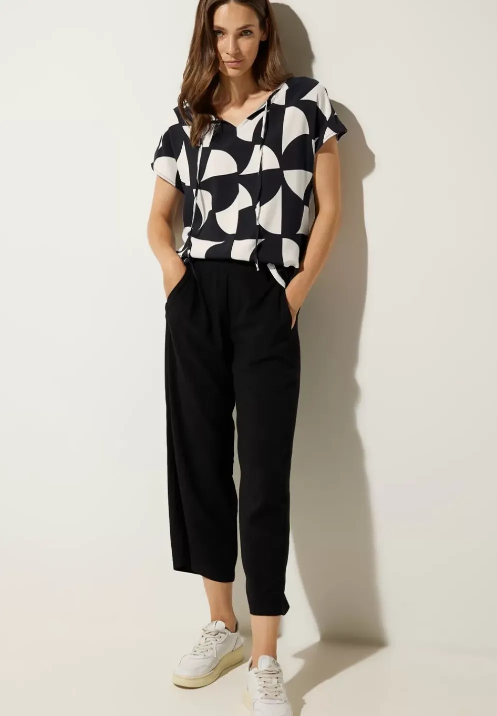 Shirt Im Materialmix