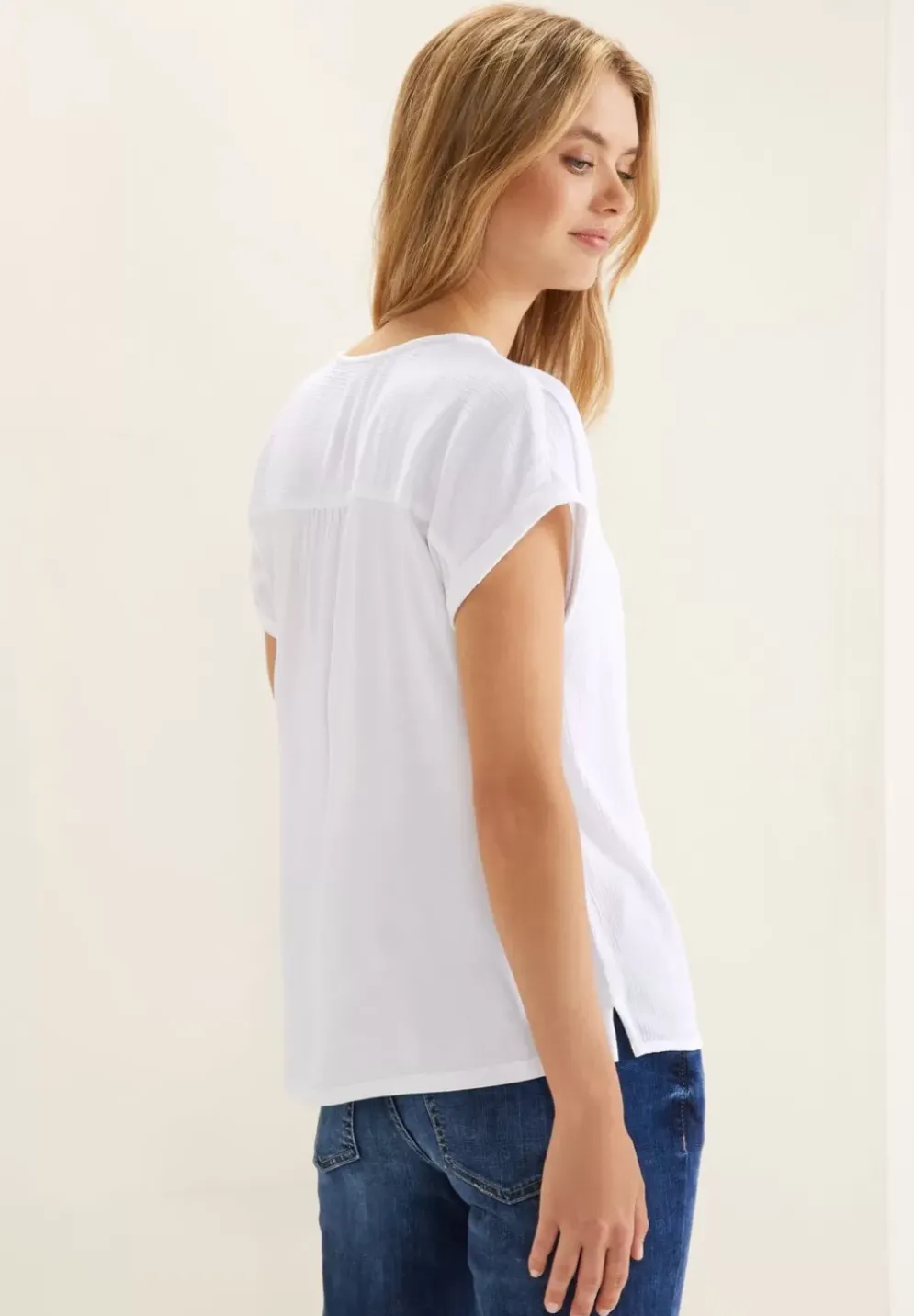 Shirt Im Materialmix