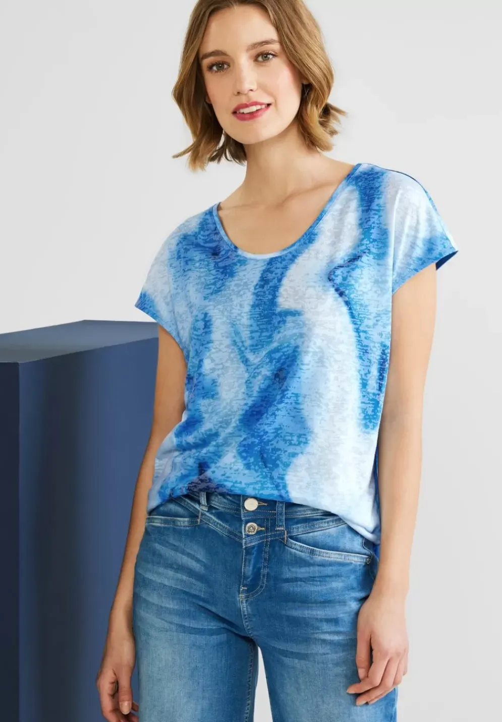 Shirt In Ausbrenneroptik