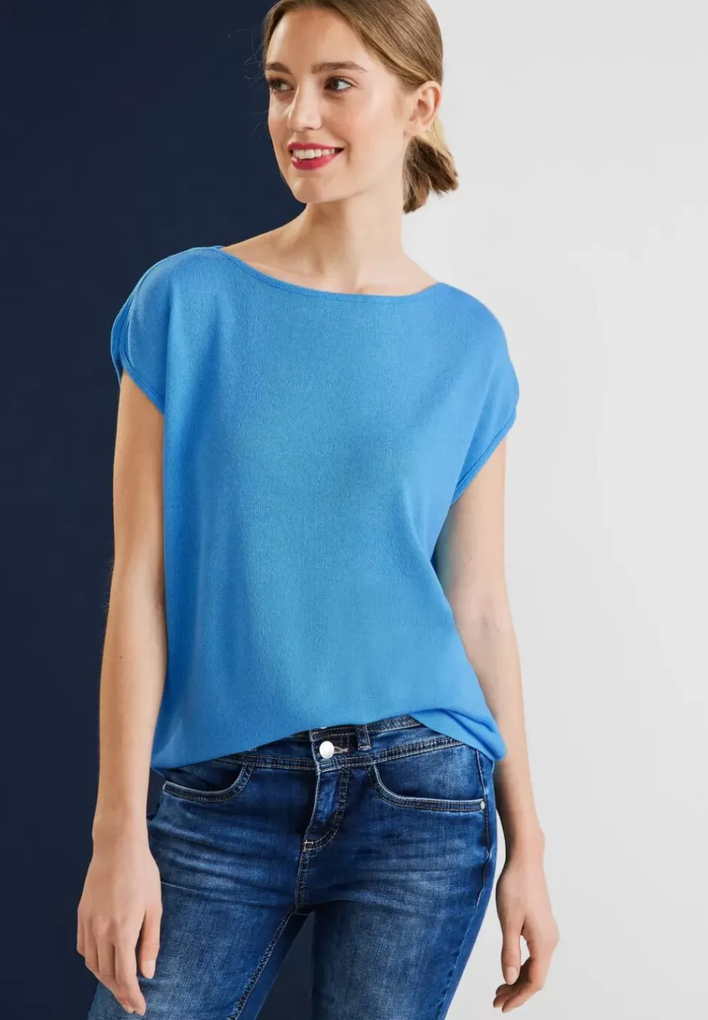Shirt In Leichtem Strick