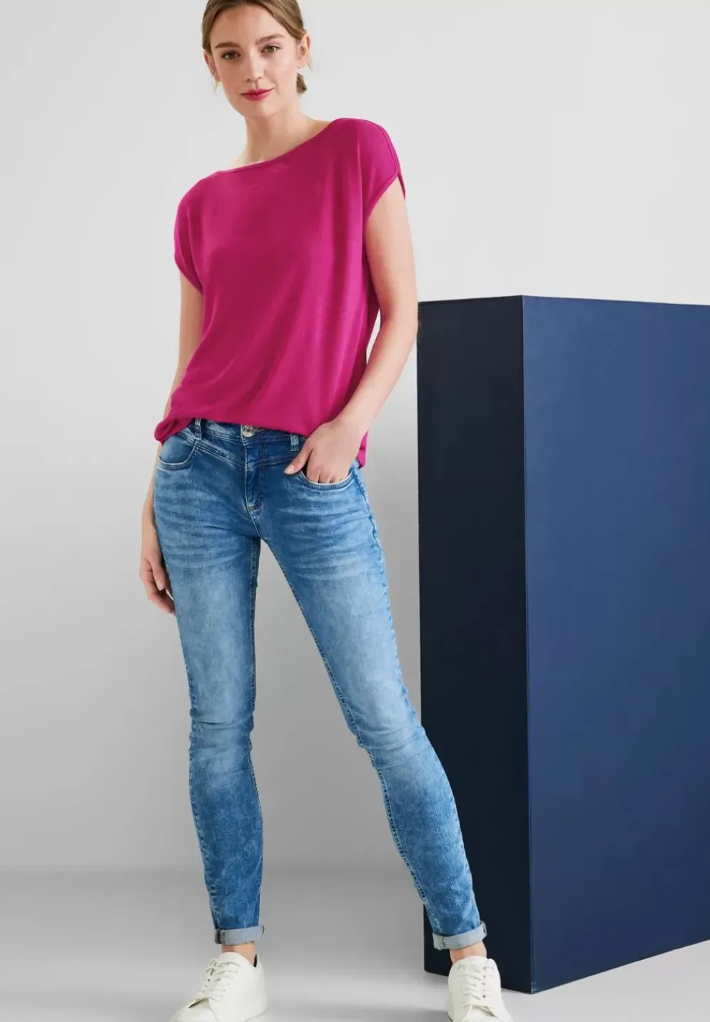 Shirt In Leichtem Strick