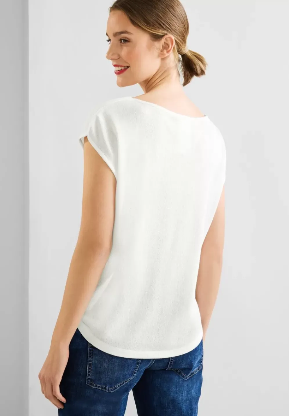 Shirt In Leichtem Strick