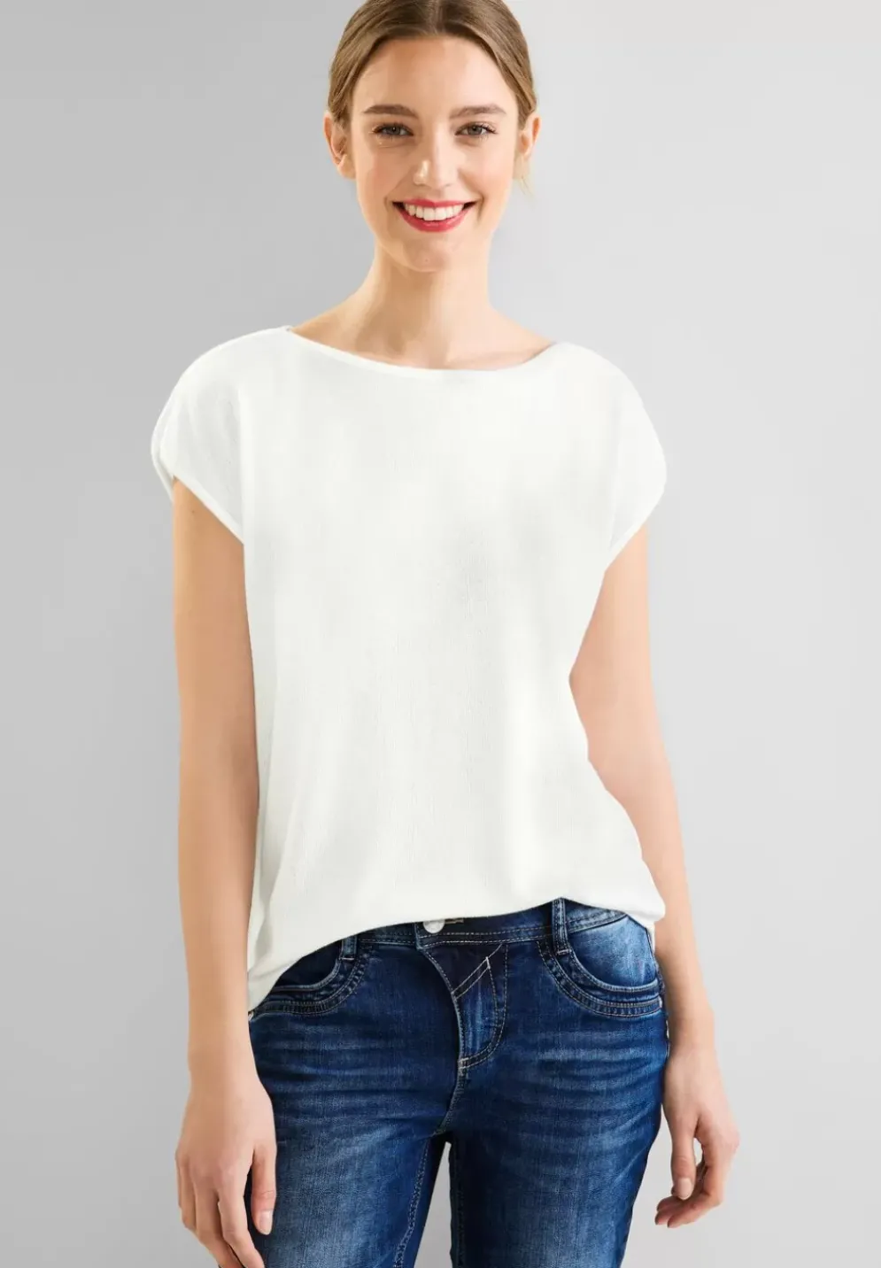 Shirt In Leichtem Strick