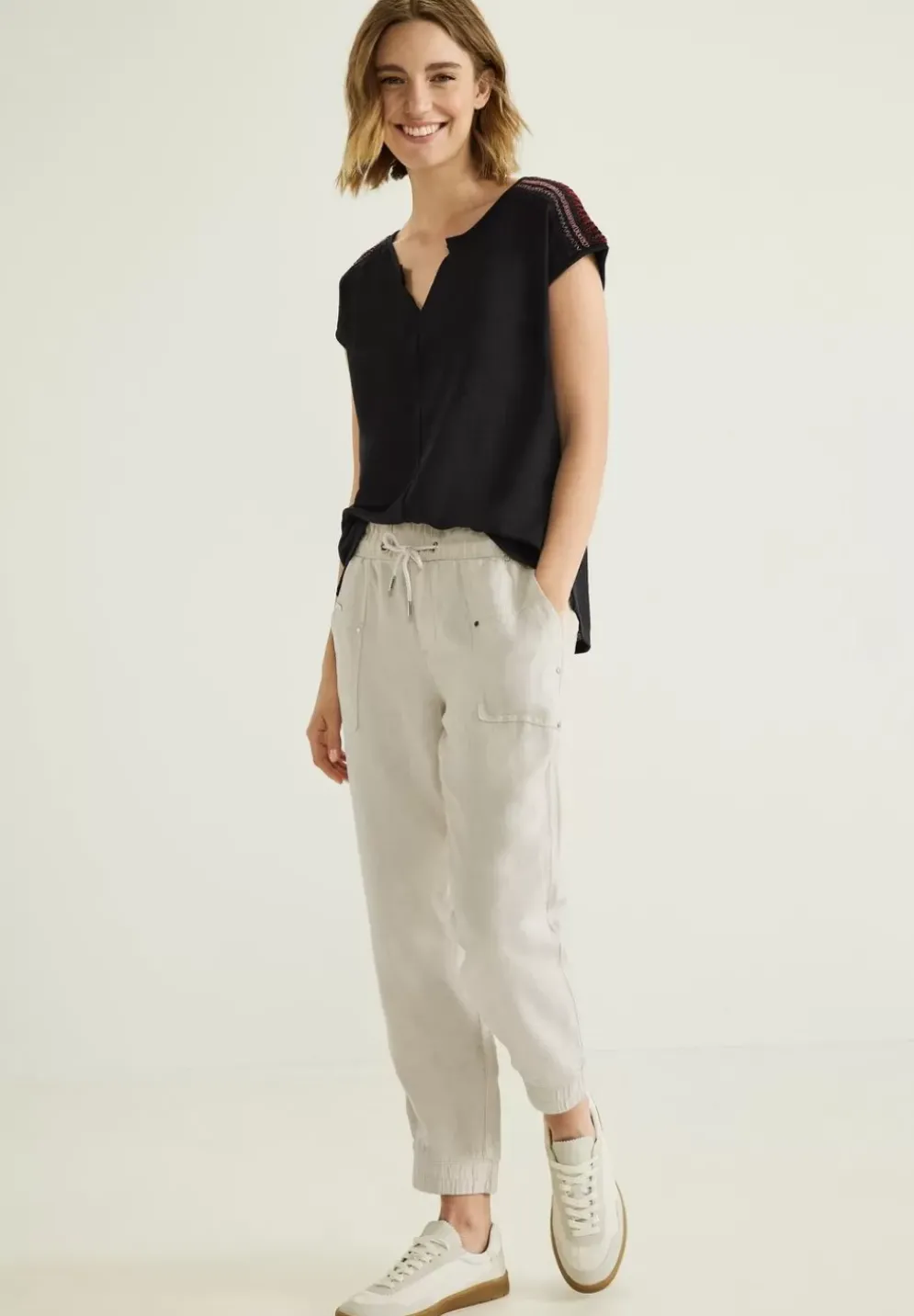 Shirt In Leinenoptik