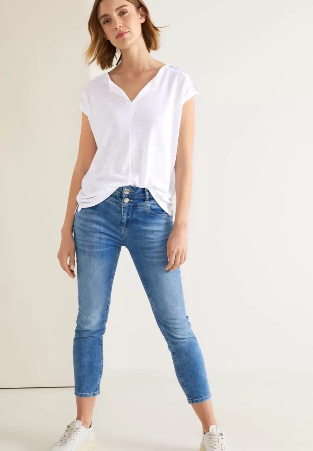 Shirt In Leinenoptik