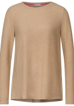 Shirt In Melange Optik