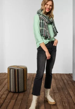 Shirt In Melange Optik