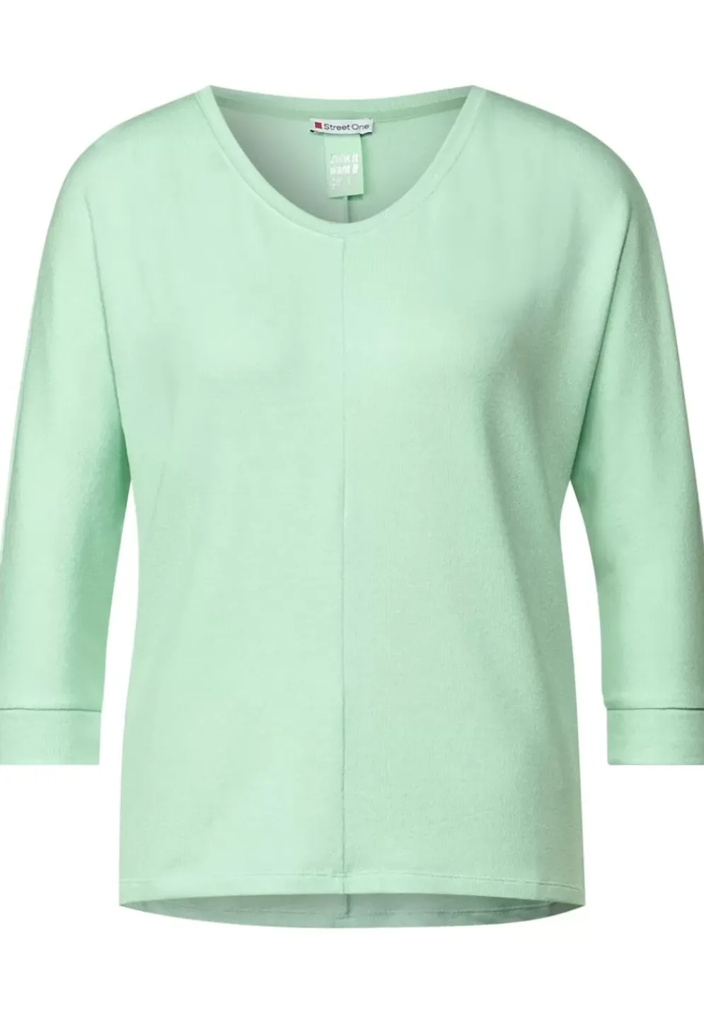 Shirt In Melange Optik