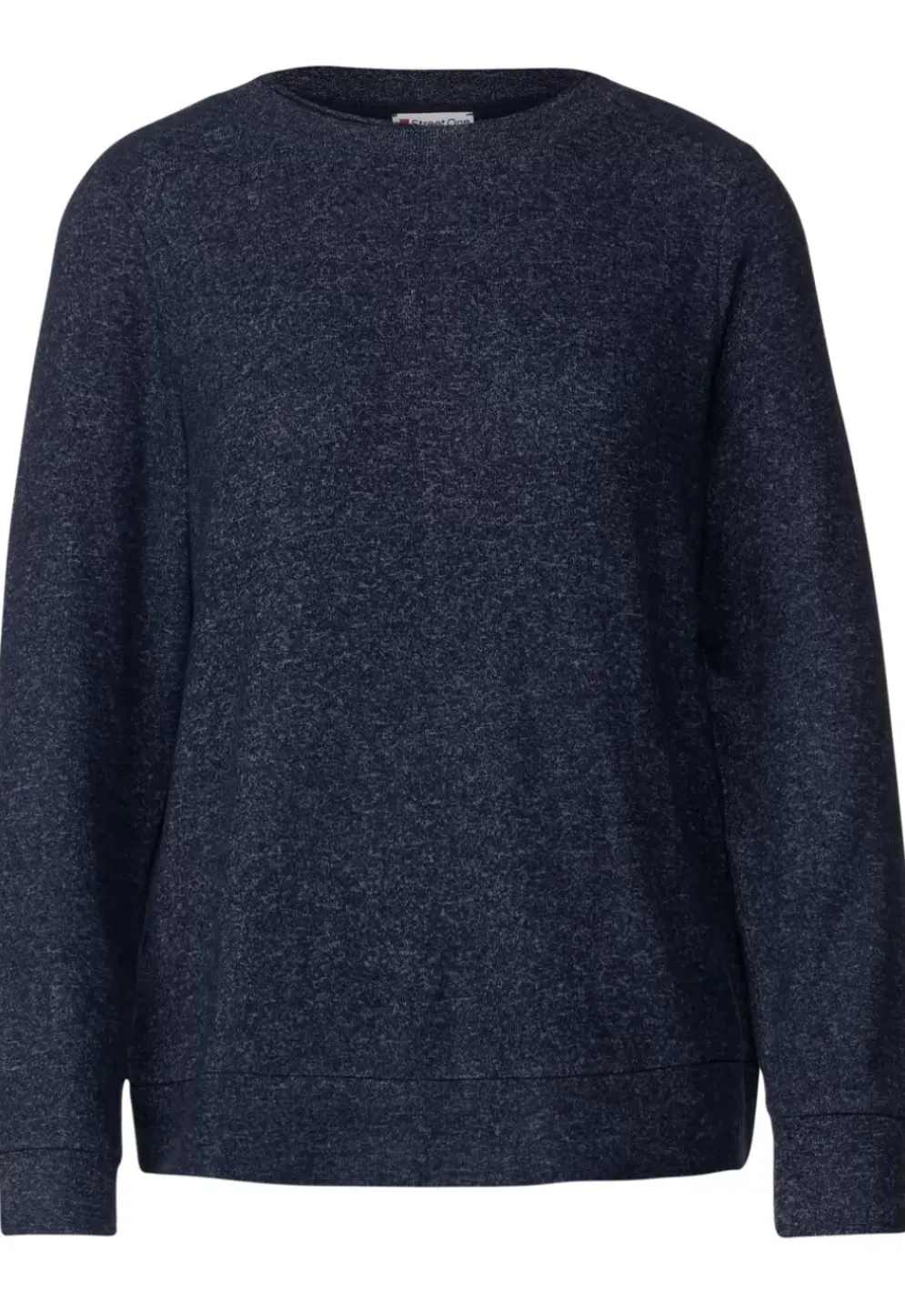 Shirt In Melange Optik