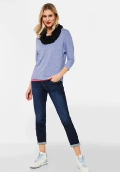 Shirt In Melange Optik