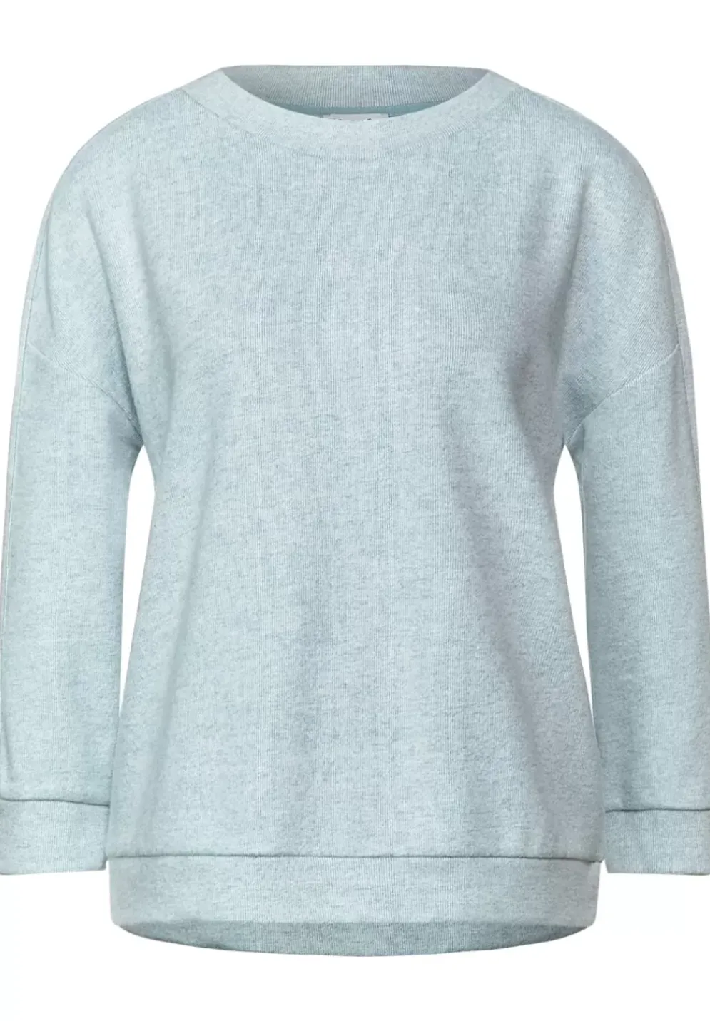 Shirt In Melange Optik