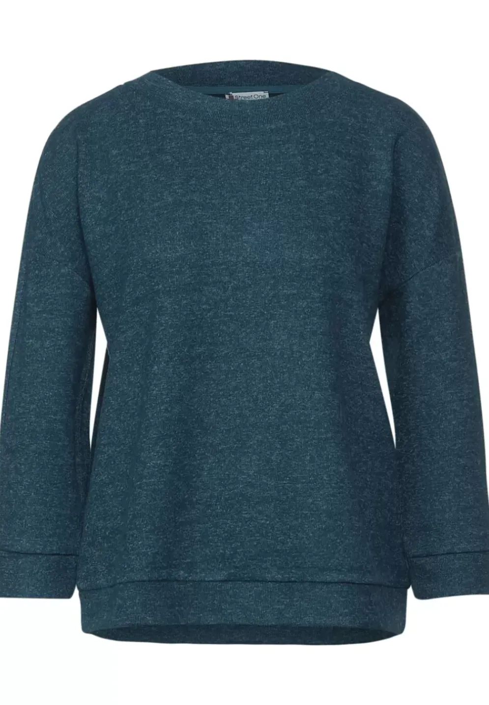 Shirt In Melange Optik