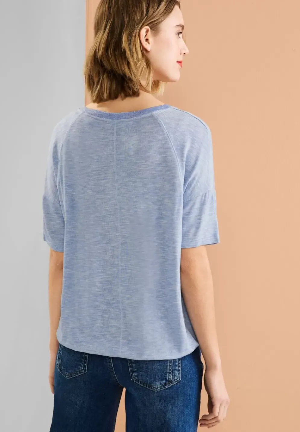 Shirt In Melangeoptik