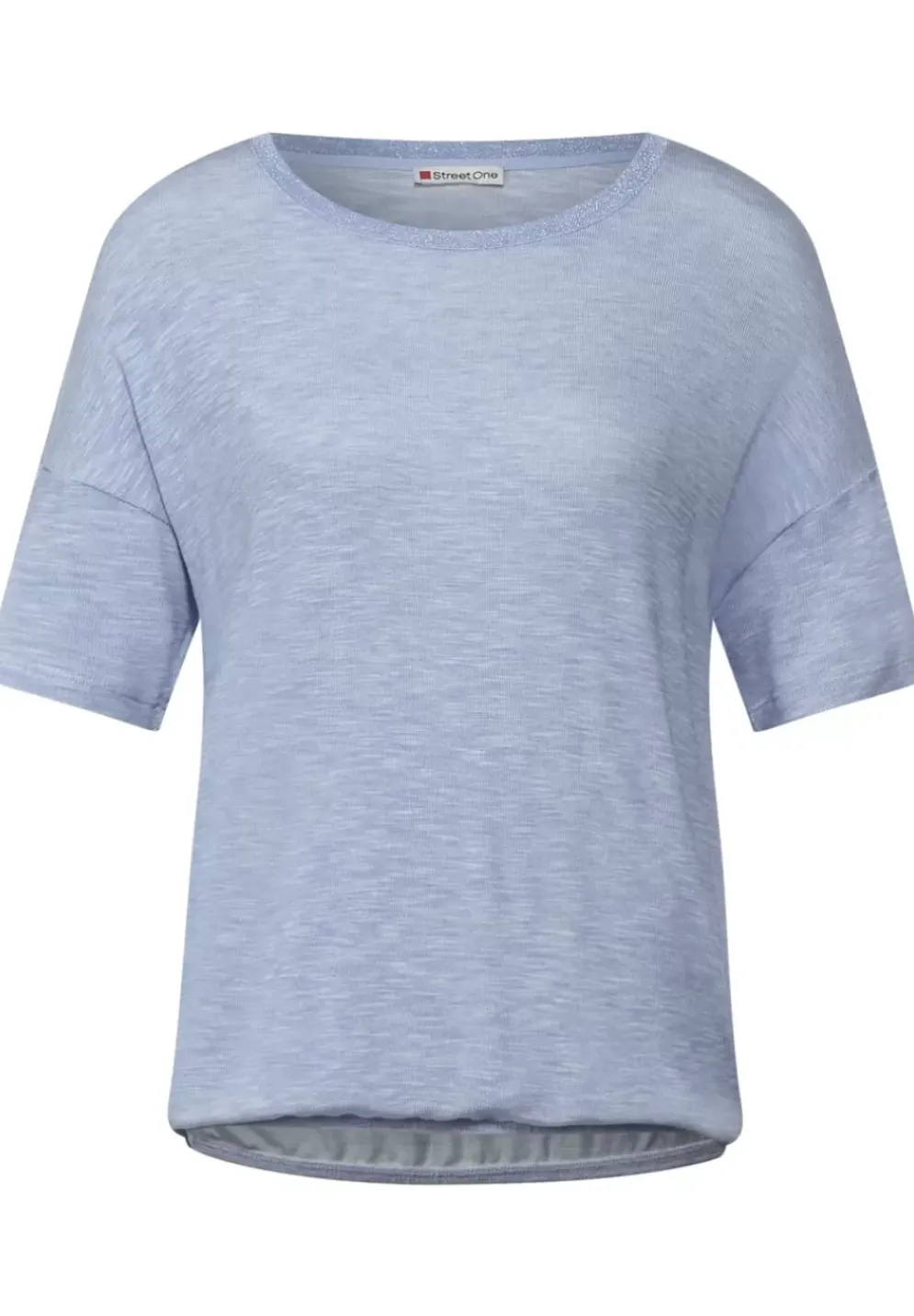 Shirt In Melangeoptik