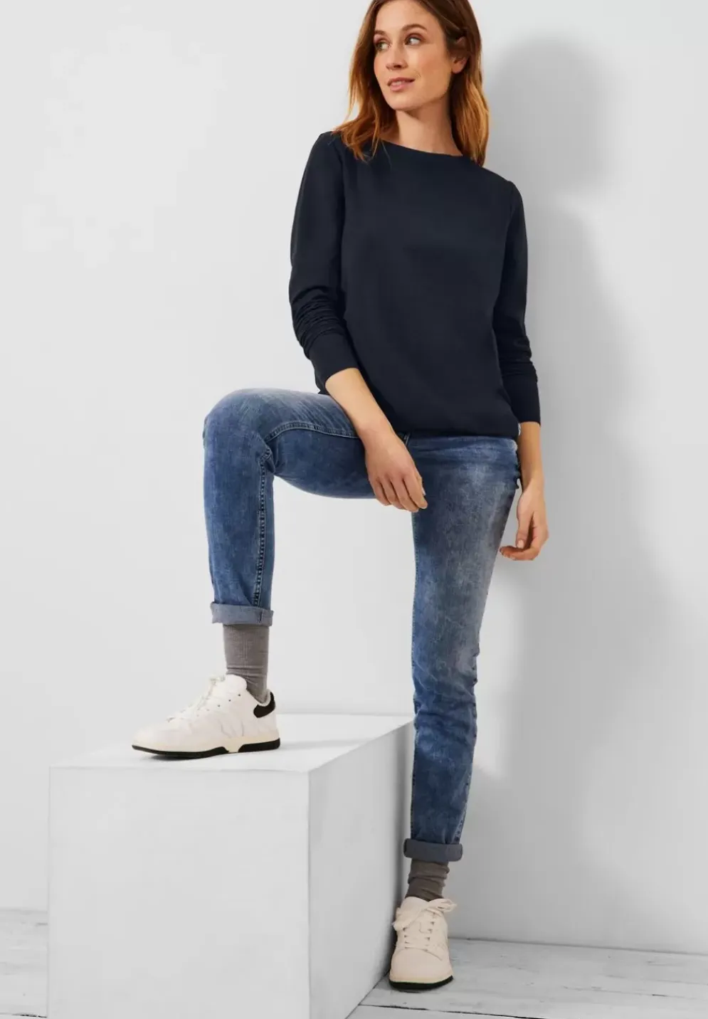 Shirt In Unifarbe