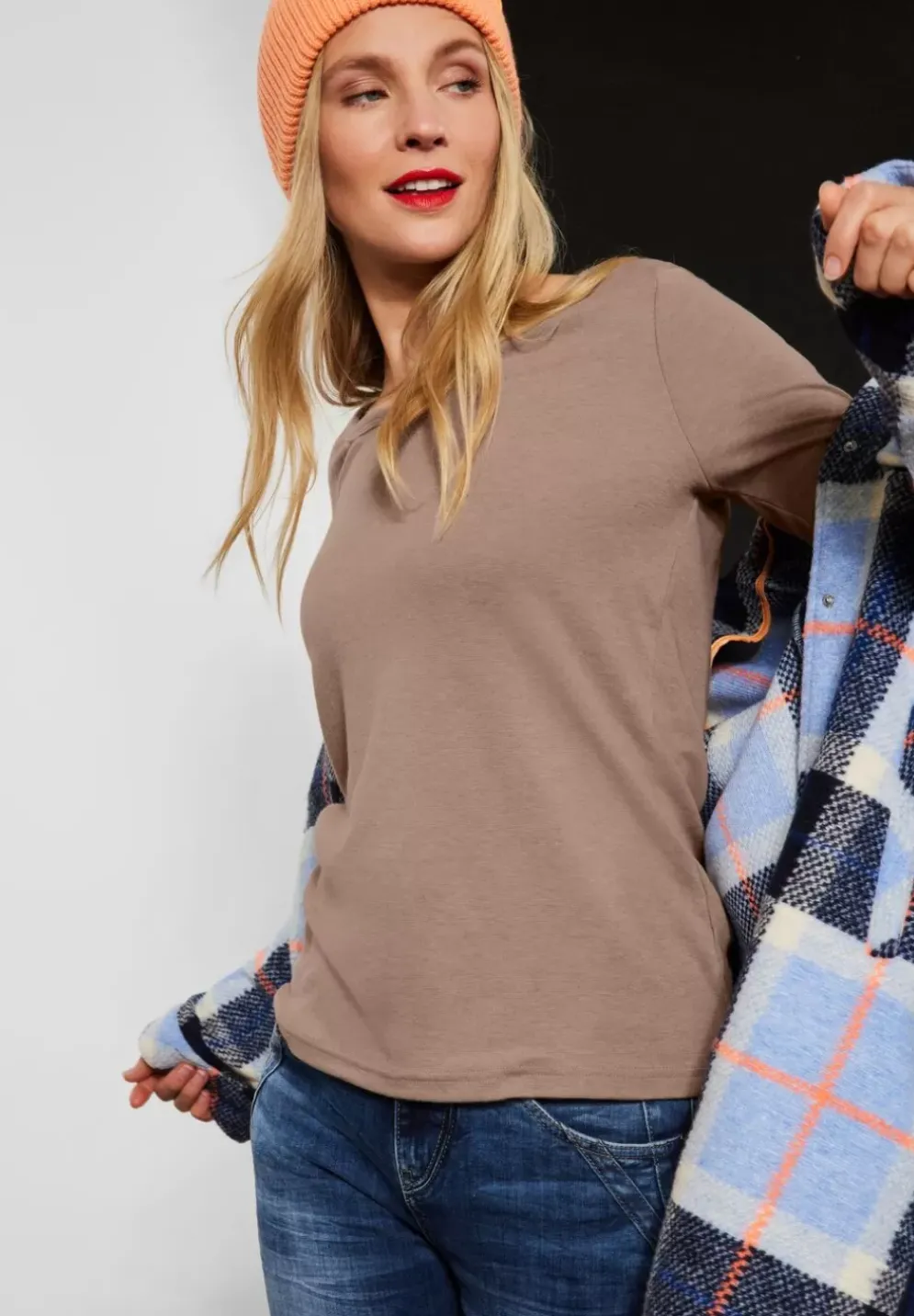 Shirt In Unifarbe