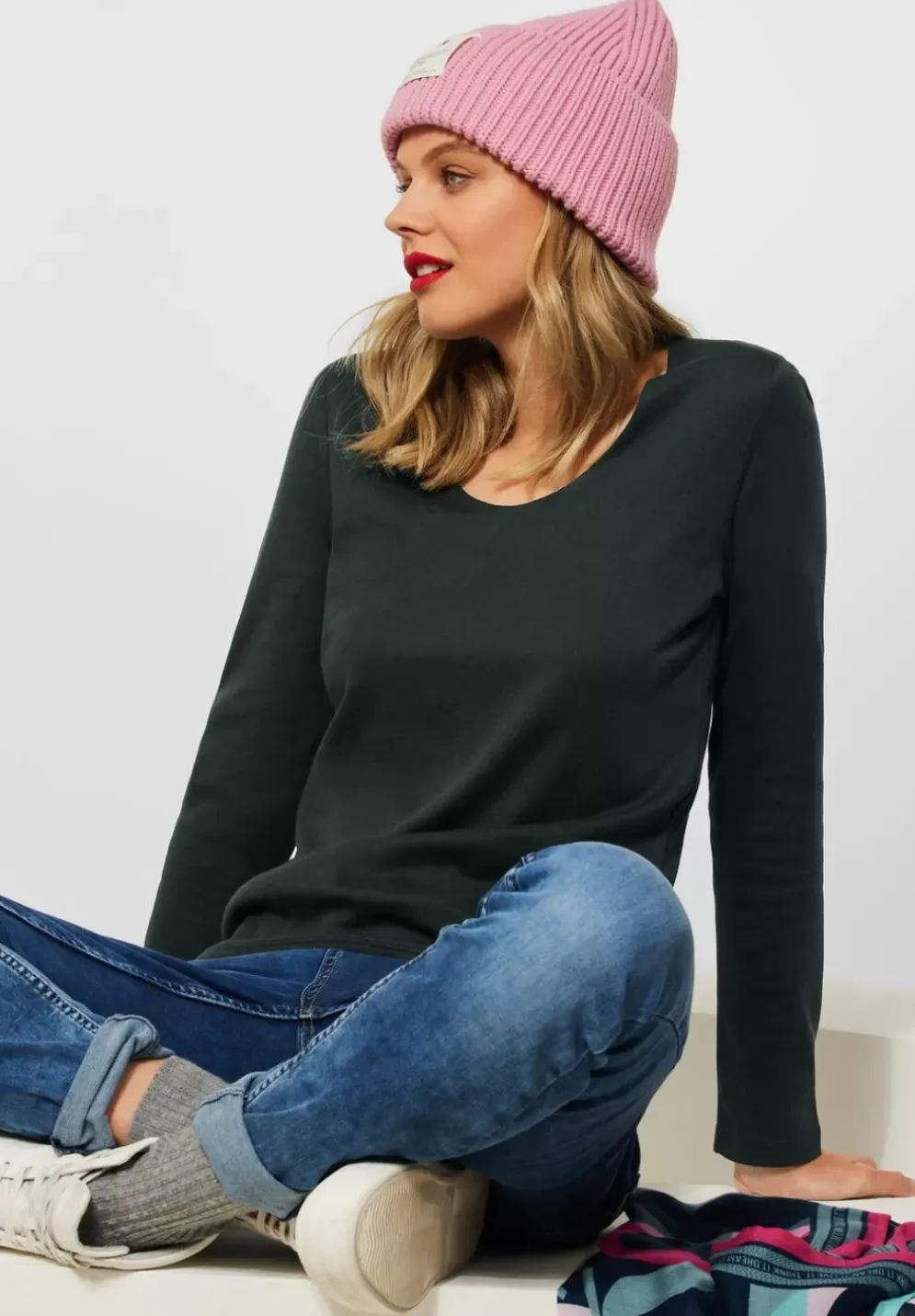 Shirt In Unifarbe