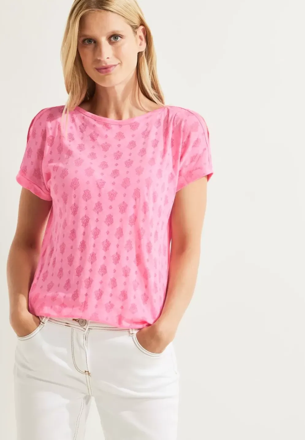 Shirt Mit Burn Out Print