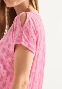 Shirt Mit Burn Out Print