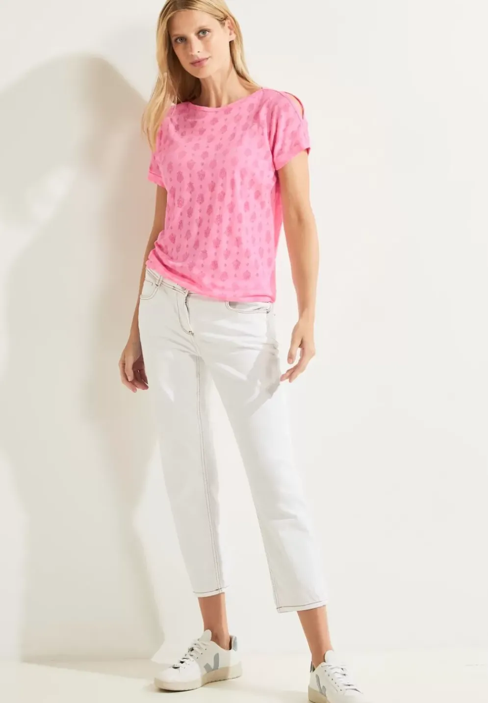 Shirt Mit Burn Out Print