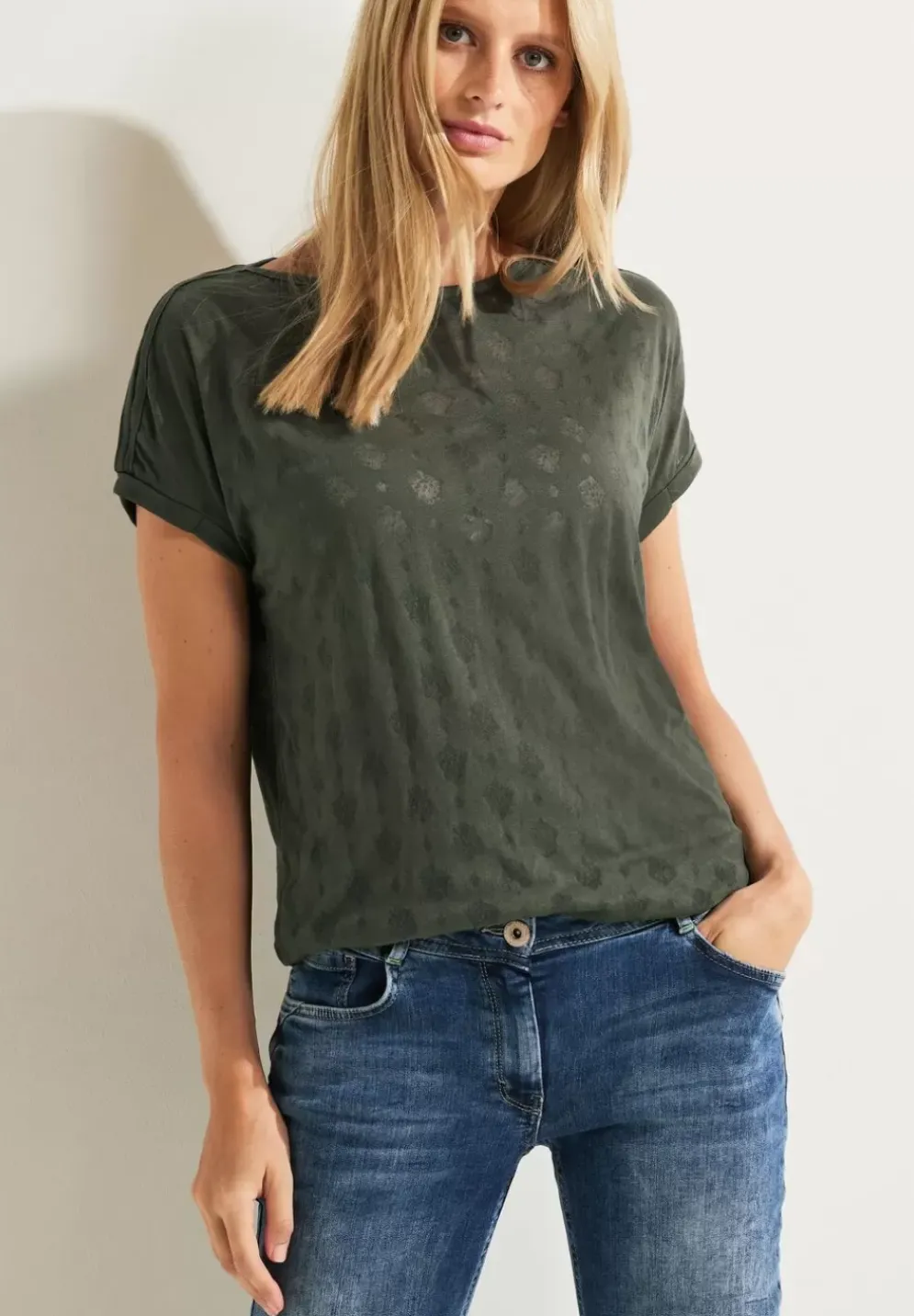 Shirt Mit Burn Out Print