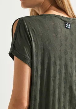 Shirt Mit Burn Out Print