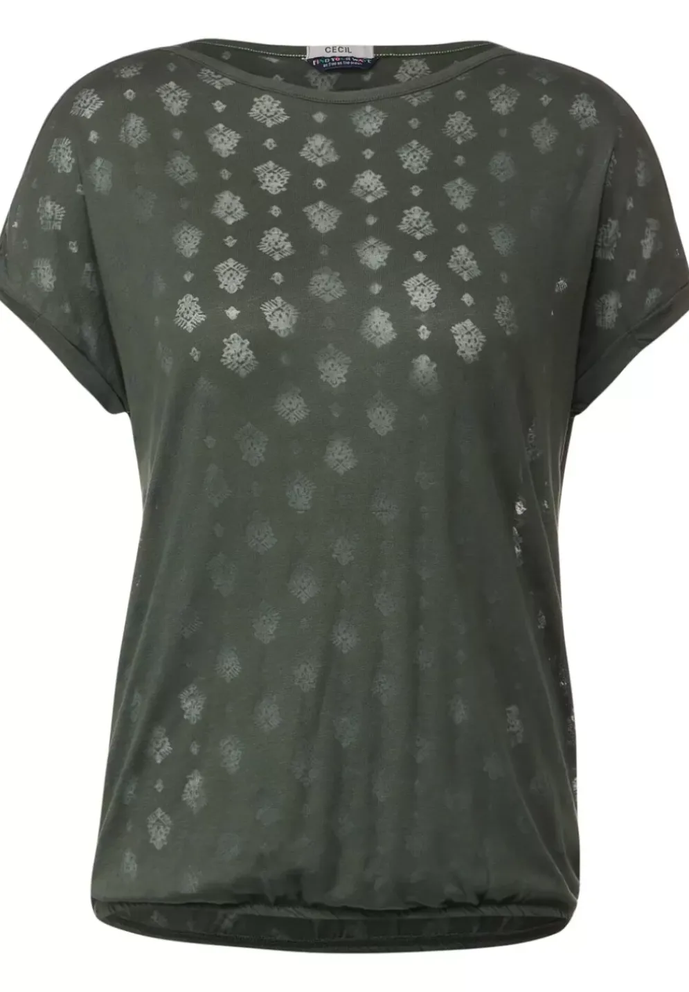 Shirt Mit Burn Out Print