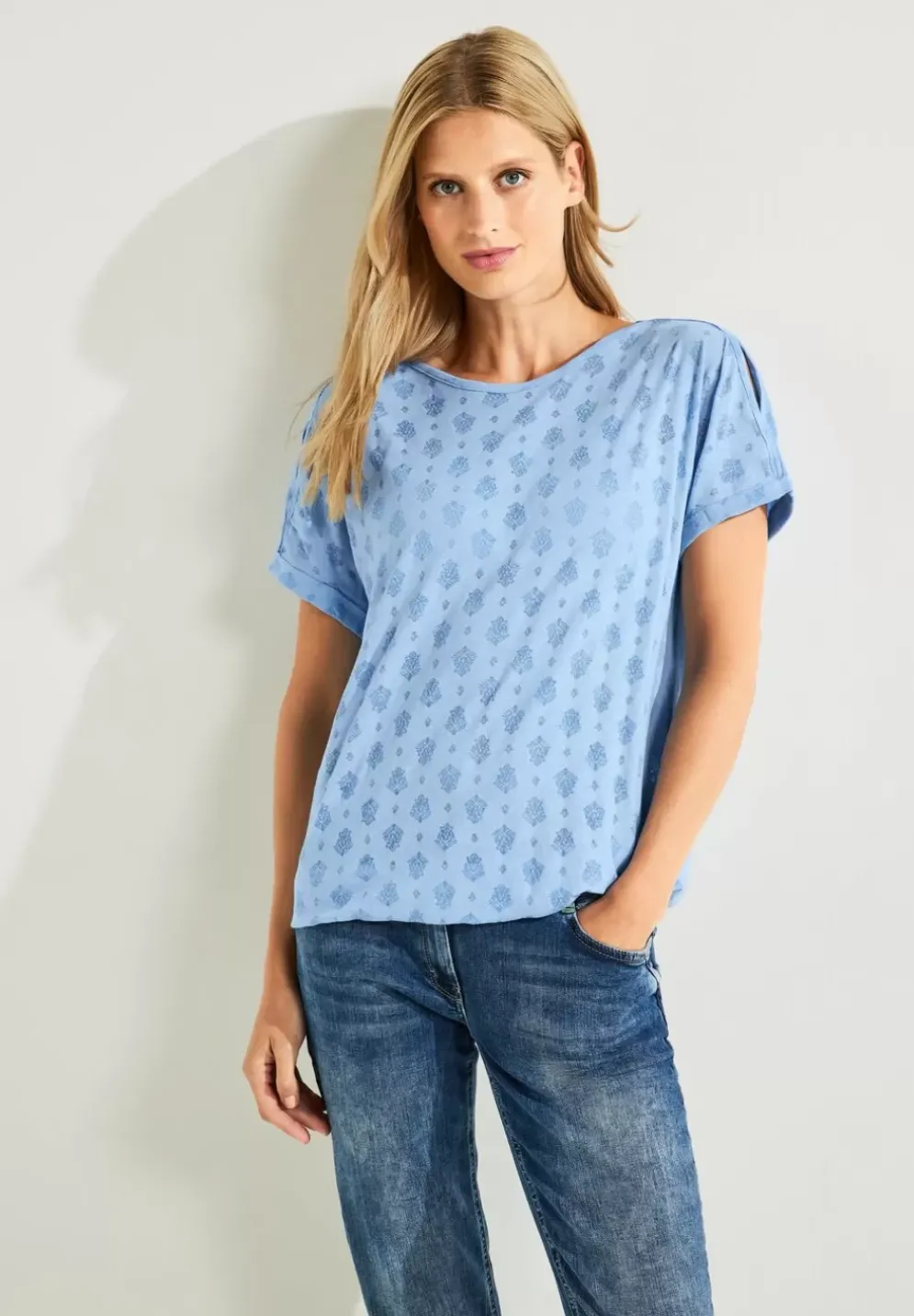 Shirt Mit Burn Out Print