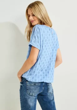 Shirt Mit Burn Out Print