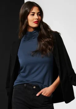 Shirt Mit Gerafftem Kragen