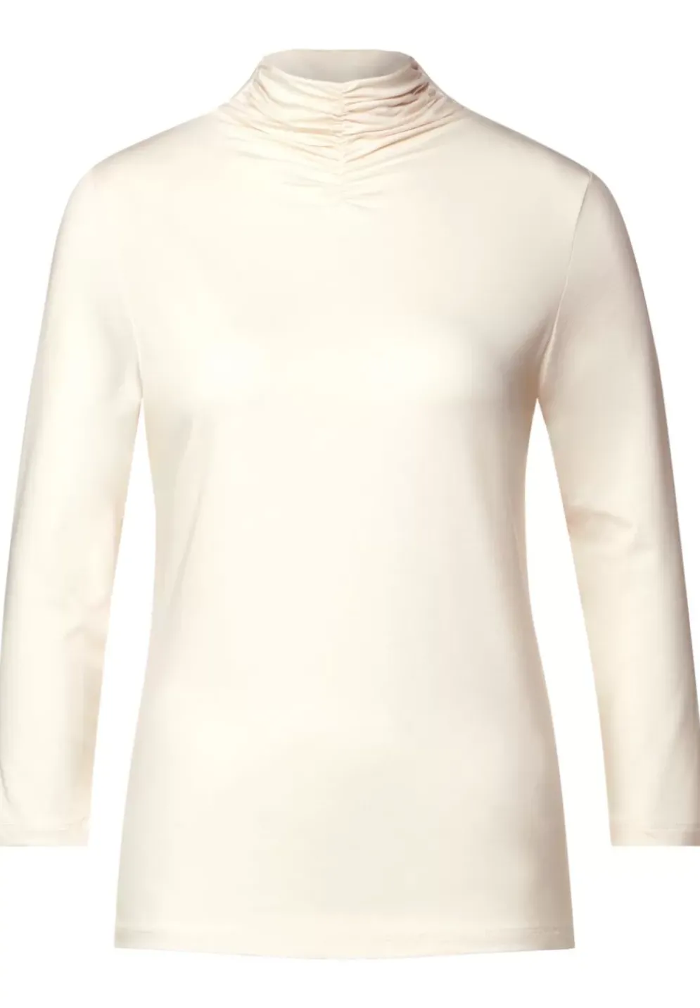Shirt Mit Gerafftem Kragen