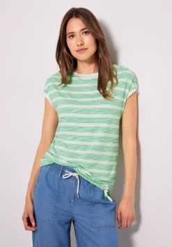 Shirt Mit Geraffter Schulter